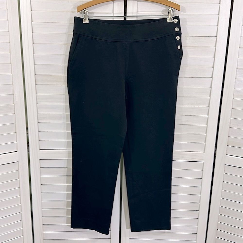 Lauren Ralph Lauren Pants Size 10 Black Stretch NWOT - Picture 3 of 9